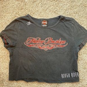 Cropped Harley Davidson tee